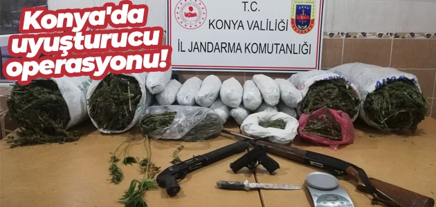 Konya’da uyuşturucu operasyonu!