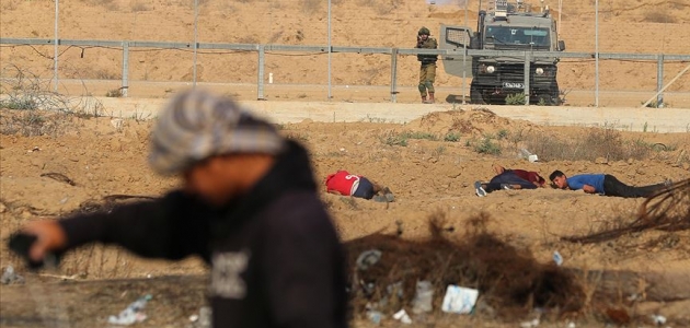 İsrail ordusu Gazze’de bir Filistinliyi yaraladı