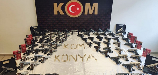 Konya'da kaçak silah operasyonu    