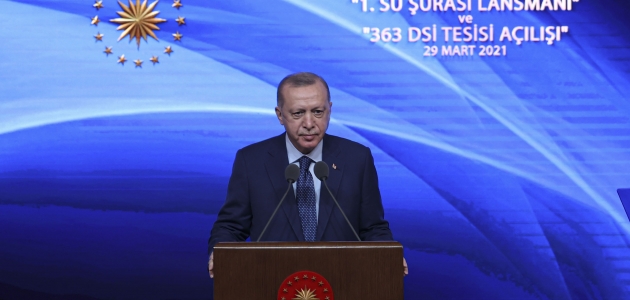 Cumhurbaşkanı Erdoğan: Su kanunu hazırlıyoruz 