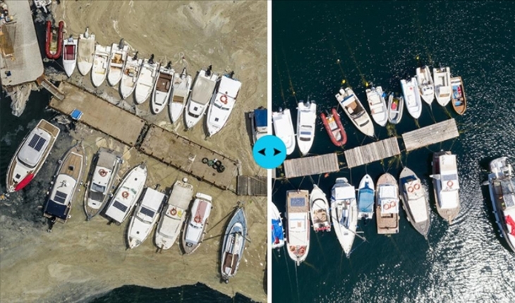 Çevre ve Şehircilik Bakanlığının Marmara Denizi’ndeki çalışmalarıyla İstanbul sahilleri müsilajdan arındırıldı