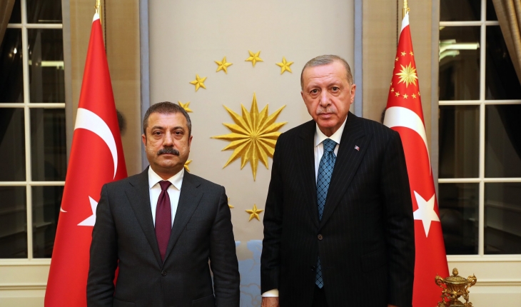 Cumhurbaşkanı Erdoğan, TCMB Başkanı Kavcıoğlu’nu kabul etti