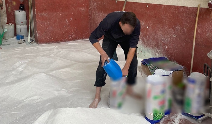Konya'da sahte deterjan operasyonu: 3 gözaltı