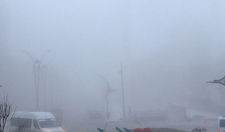 Konya-Ankara kara yolunda sis
