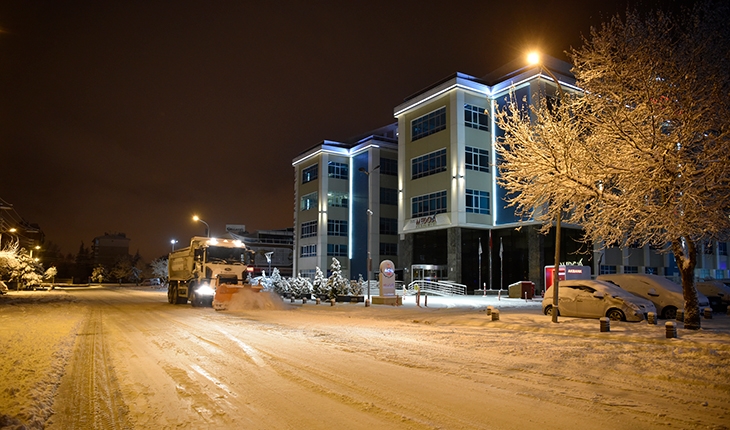 Selçuklu’da kar mesaisi