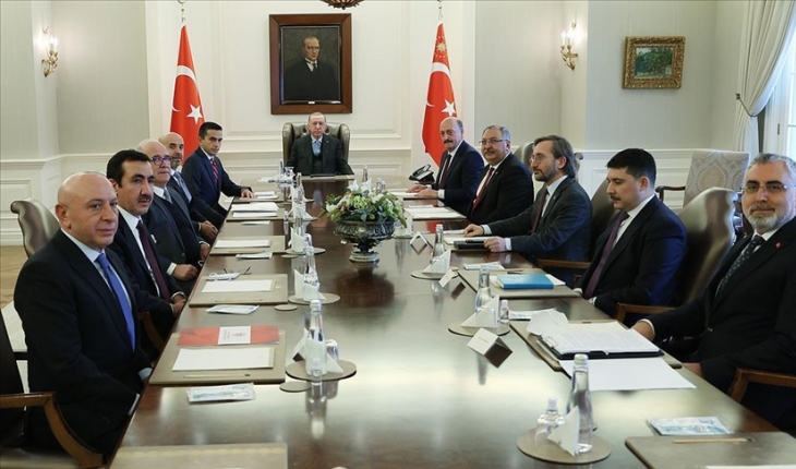 Cumhurbaşkanı Erdoğan, TİSK üyelerini kabul etti