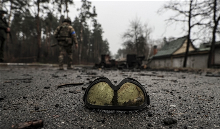 Ukrayna’da yoğun çatışmalardan hasar gören İrpin, görüntülendi
