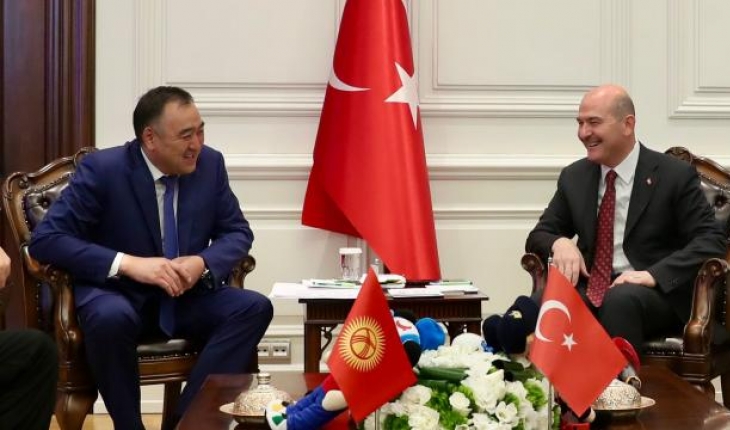 Bakan Soylu, Kırgızistan İçişleri Bakanı Niyazbekov ile görüştü