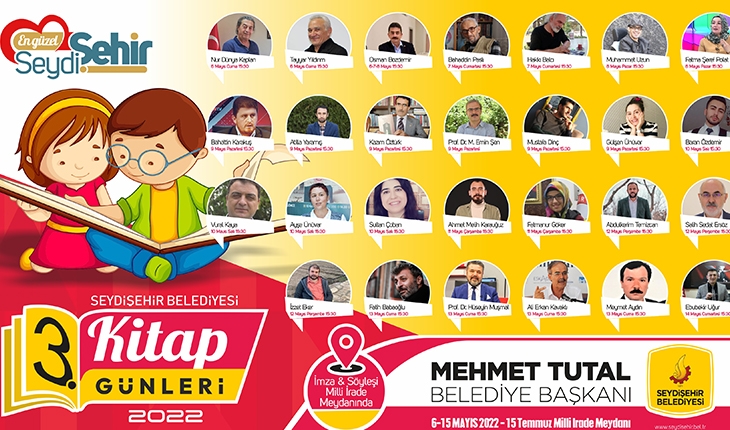 ​Seydişehir'de 3. kitap günleri başlıyor