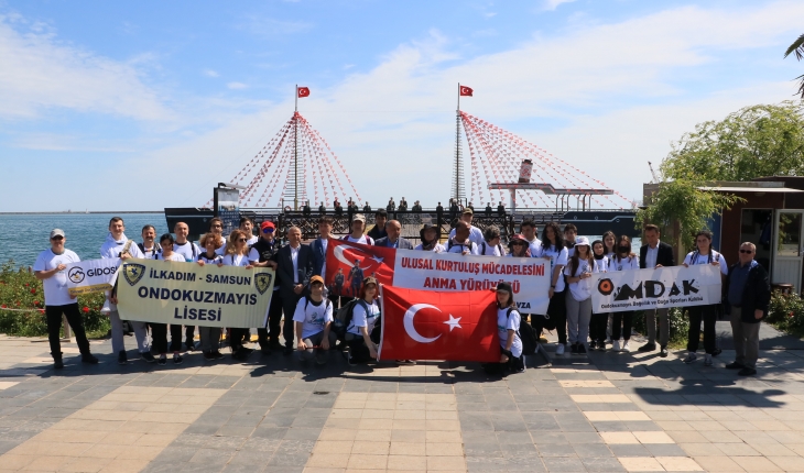 Atatürk'ün Samsun'dan Havza'ya geçtiği yolda gençler Türk bayrağı ile yürüyecek