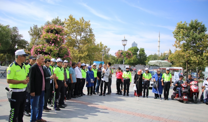 Konya’da “Yayalar İçin 5 Adımda Güvenli Trafik“ etkinliği düzenlendi