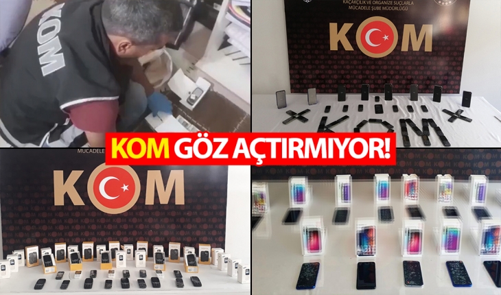 Konya'da kaçak cep telefonu operasyonu! 