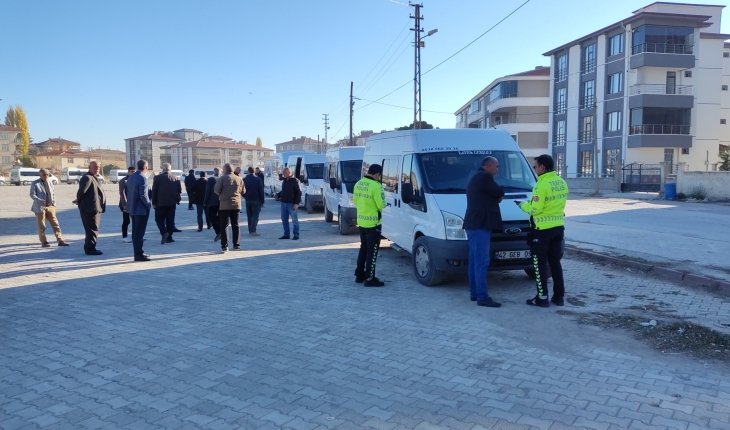 Kulu’da öğrenci servis araçlarına denetim