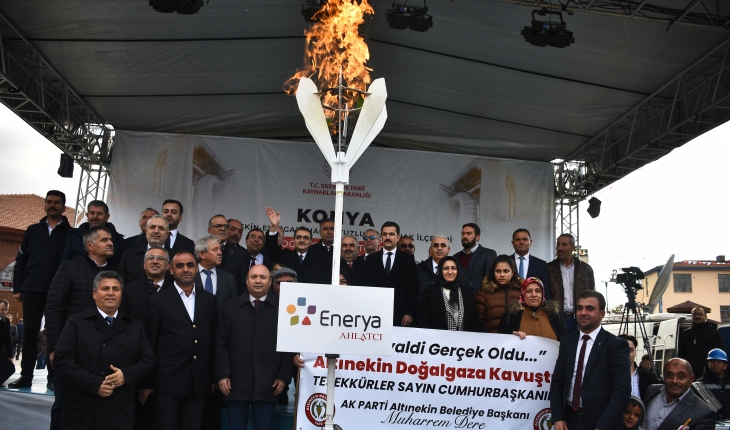 Bakan Dönmez, Konya'da doğal gaz arz törenine katıldı