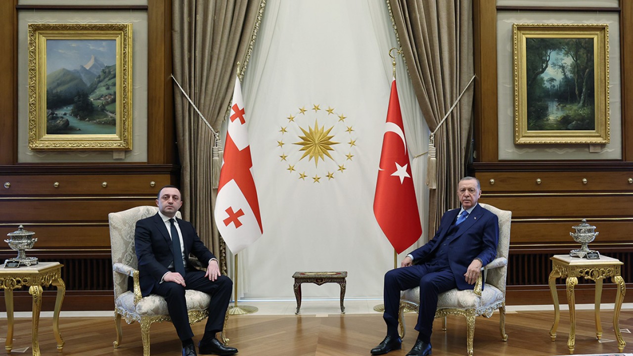 Cumhurbaşkanı Erdoğan, Gürcistan Başbakanı Garibaşvili’yi kabul etti