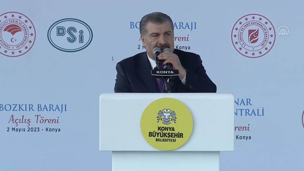 Sağlık Bakanı Koca, Konya'da Toplu Açılış Töreni'nde konuştu