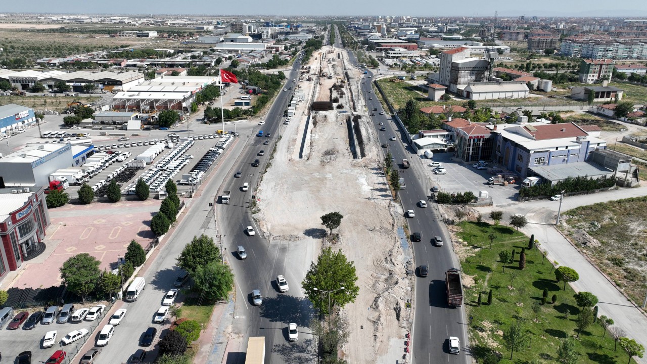 Çalışmalar tüm hızıyla sürüyor!Konya trafiği rahatlayacak