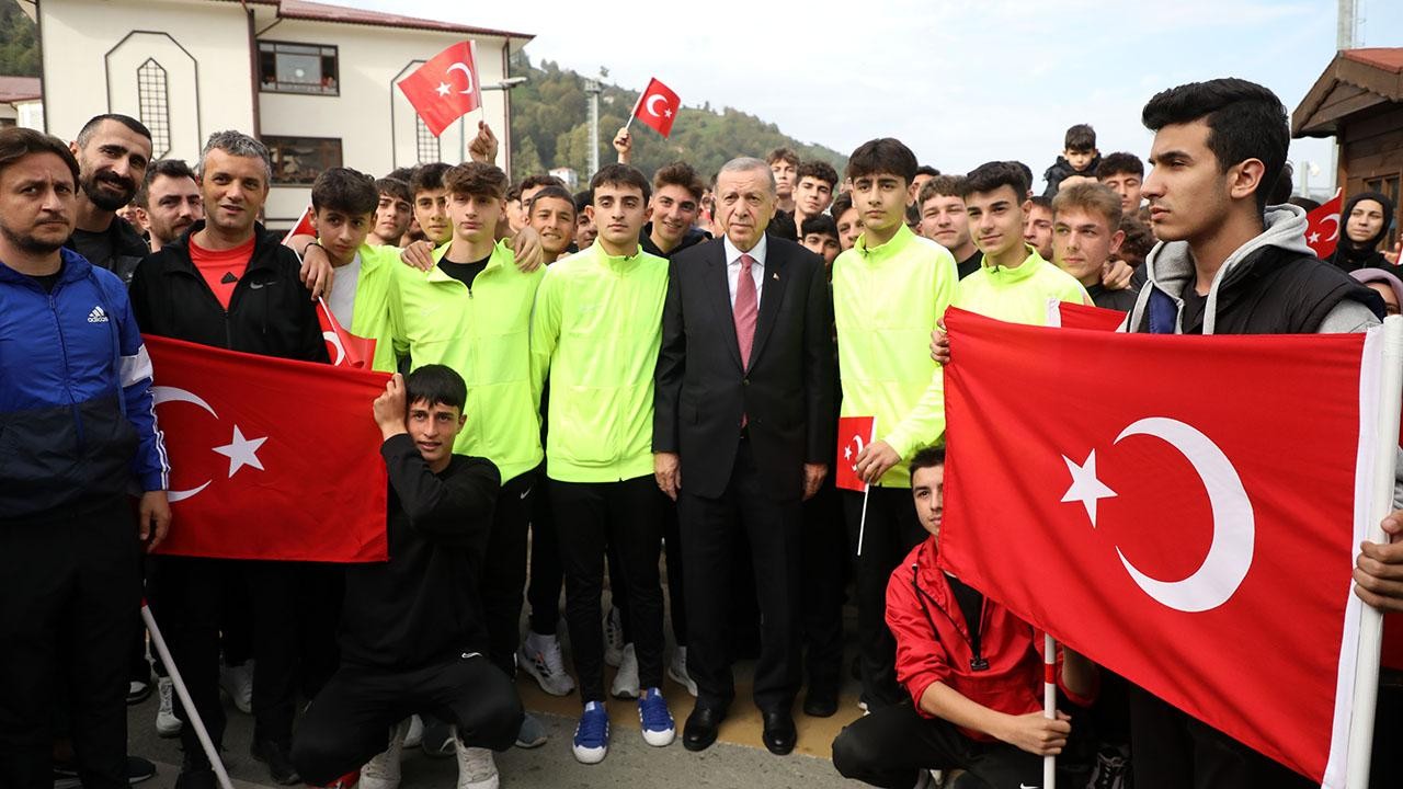 Cumhurbaşkanı Recep Tayyip Erdoğan Rize’de