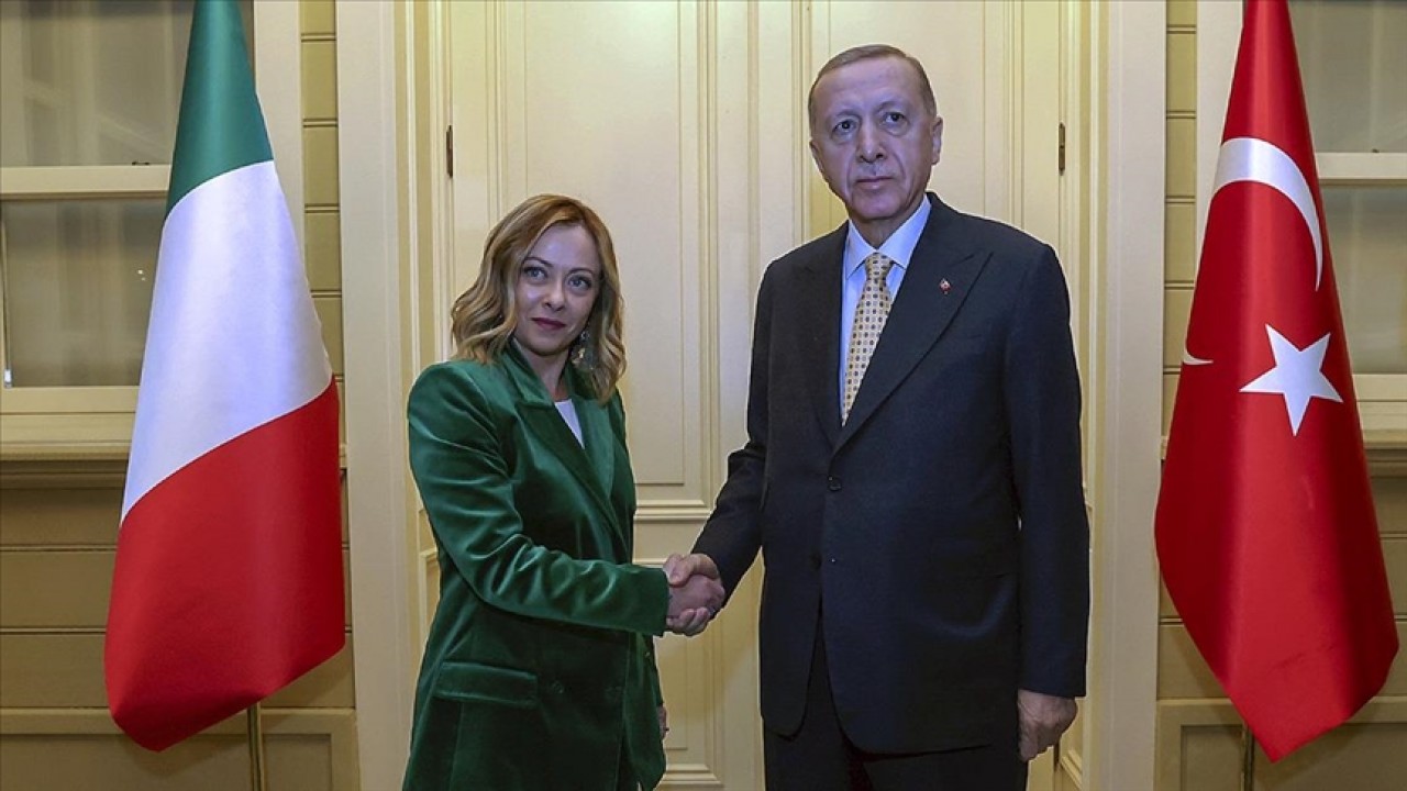 Cumhurbaşkanı Erdoğan İtalya Başbakanı Meloni’yi kabul etti