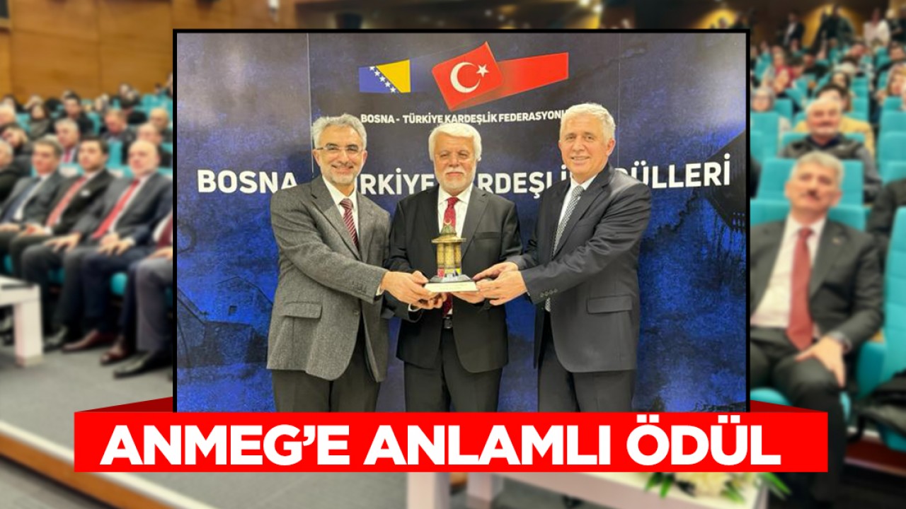 12. Bosna-Türkiye kardeşlik ödüllerinde ANMEG ödüle layık görüldü