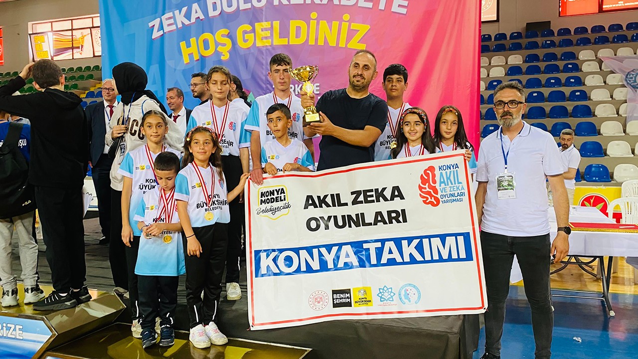 Konyalı öğrenciler Türkiye 6. Akıl ve Zeka Oyunları Finalleri’ne damga vurdu