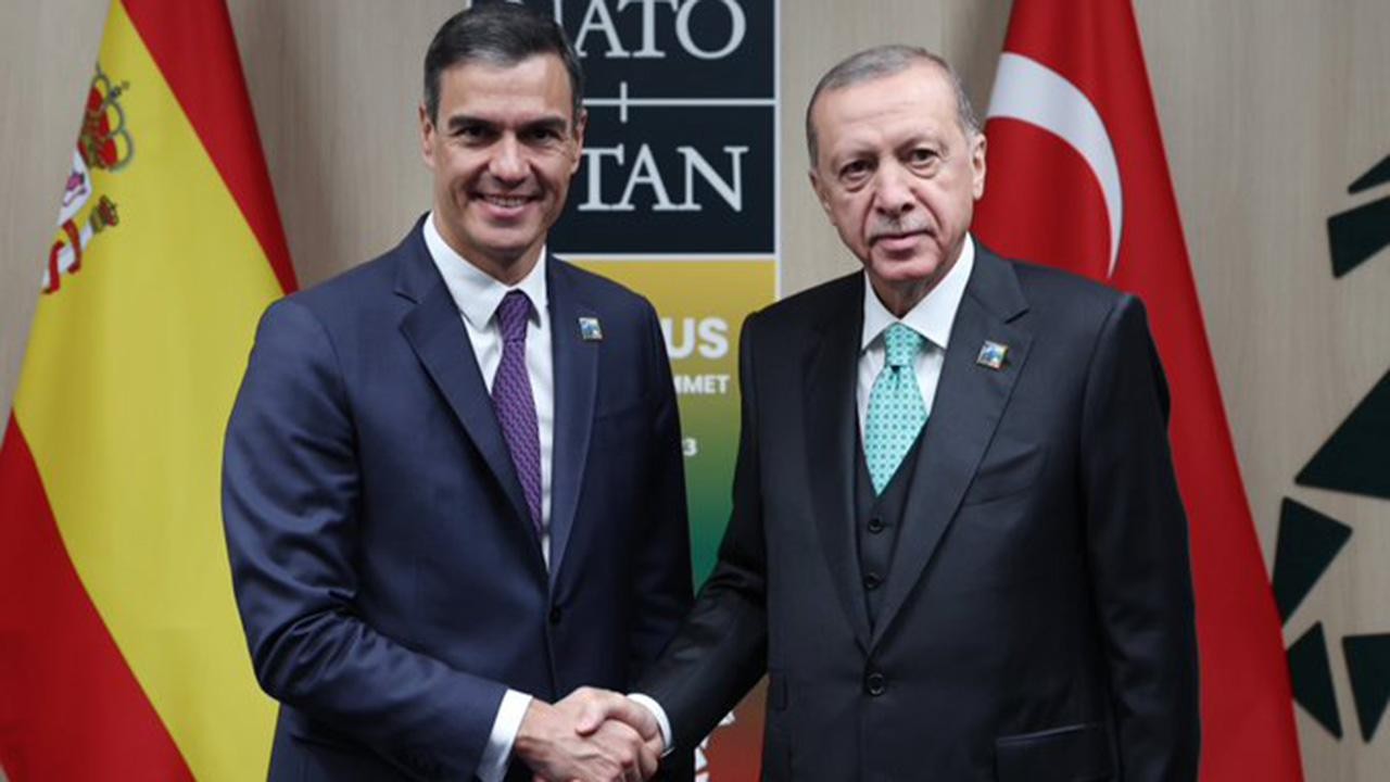 Cumhurbaşkanı Erdoğan, İspanya Başbakanı Sanchez ile Gazze'yi görüştü