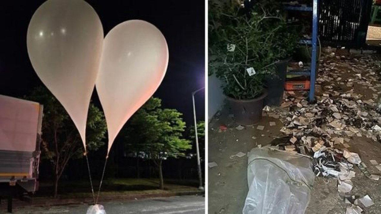 Kuzey Kore, Güney Kore’ye içinde “çöp“ bulunan yaklaşık 720 balon daha gönderdi