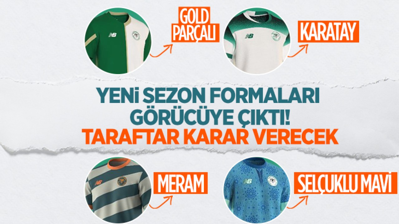 Konyaspor’un yeni sezon formaları görücüye çıktı: Kararı taraftar verecek!