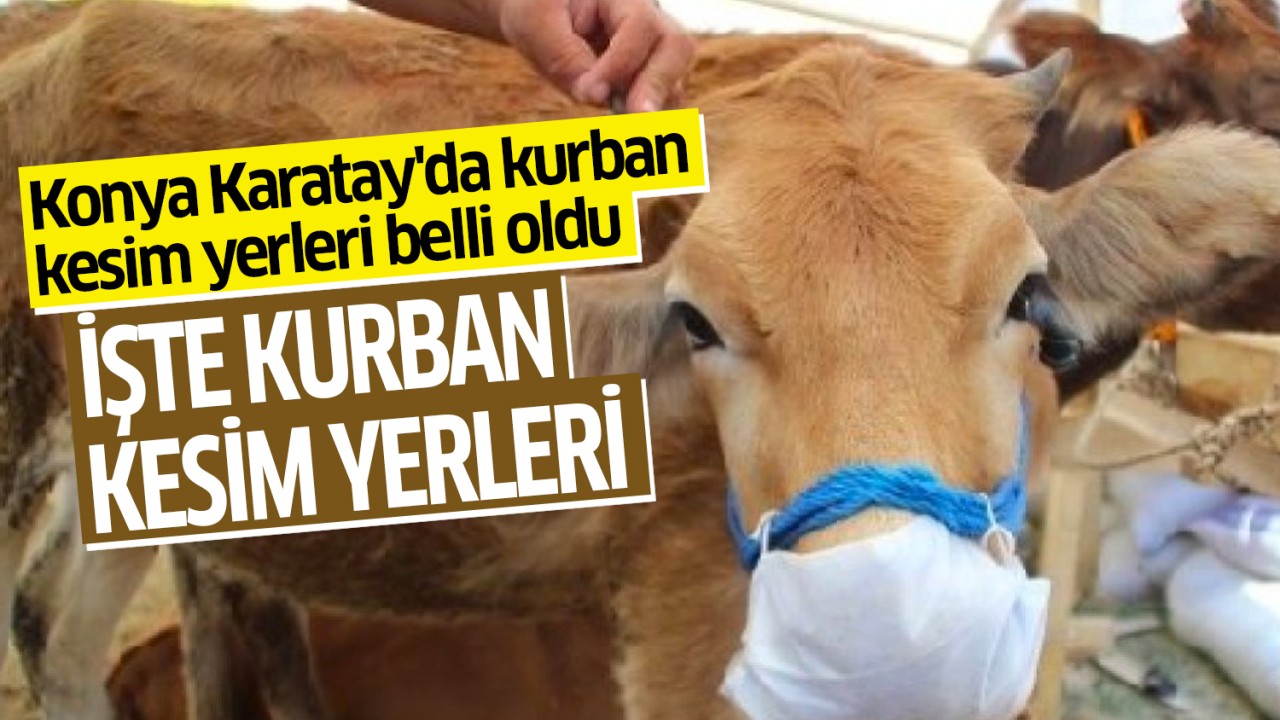 Konya Karatay'da kurban kesim yerleri belli oldu