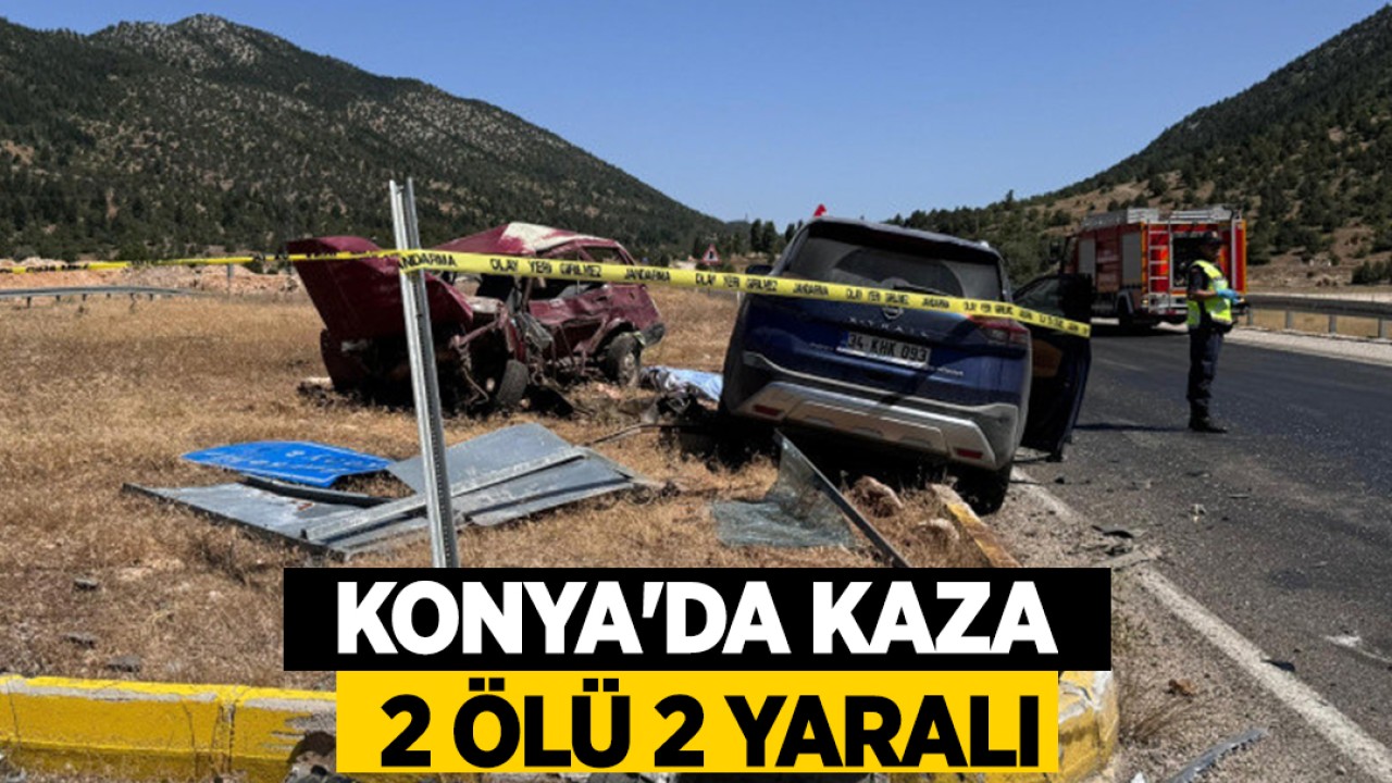 Konya'da kaza! 2 ölü,2 yaralı 