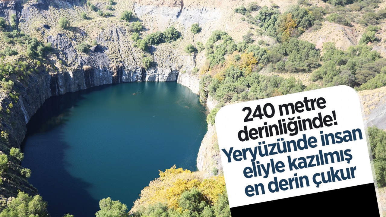 240 metre derinliğinde! Yeryüzünde insan eliyle kazılmış en derin çukur