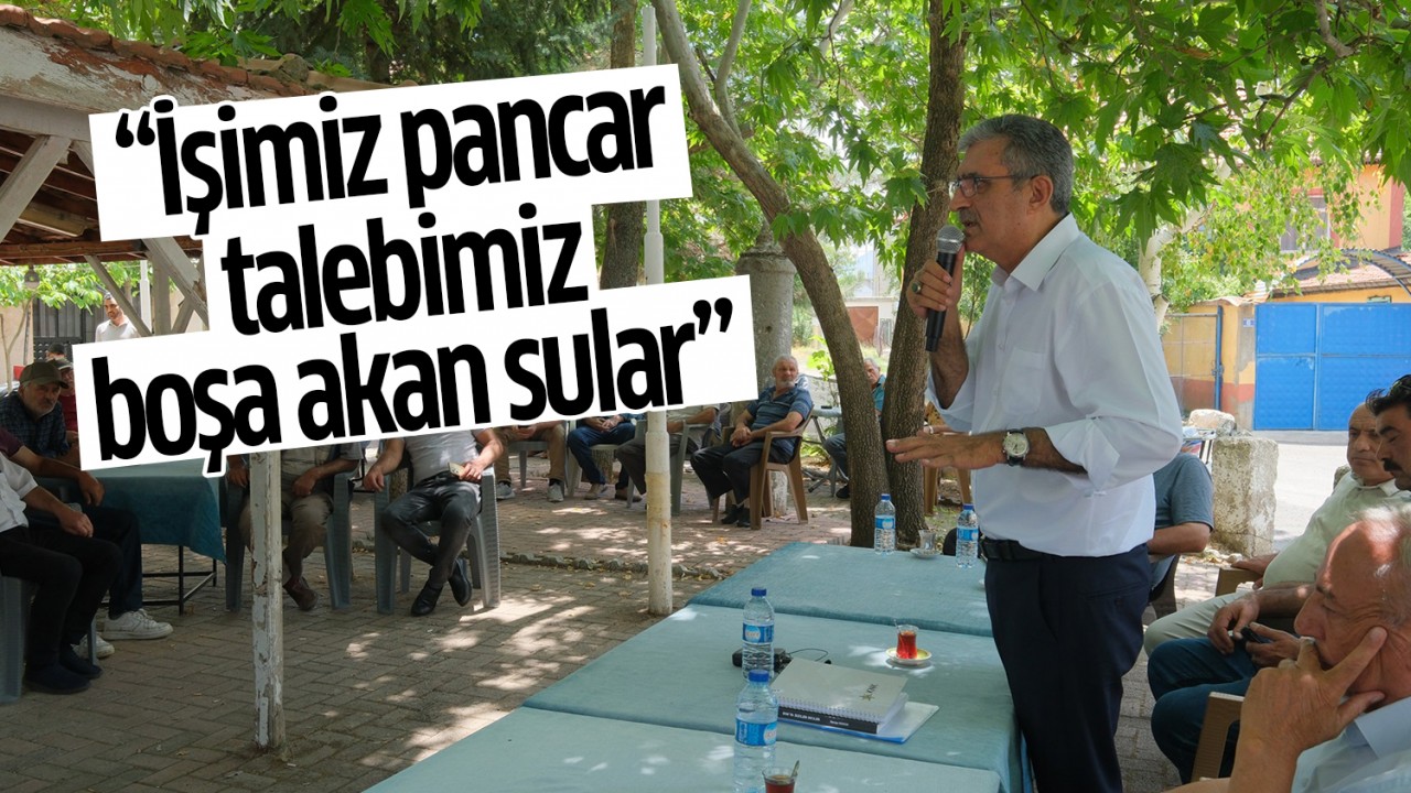 Recep Konuk: “İşimiz pancar talebimiz boşa akan sular“