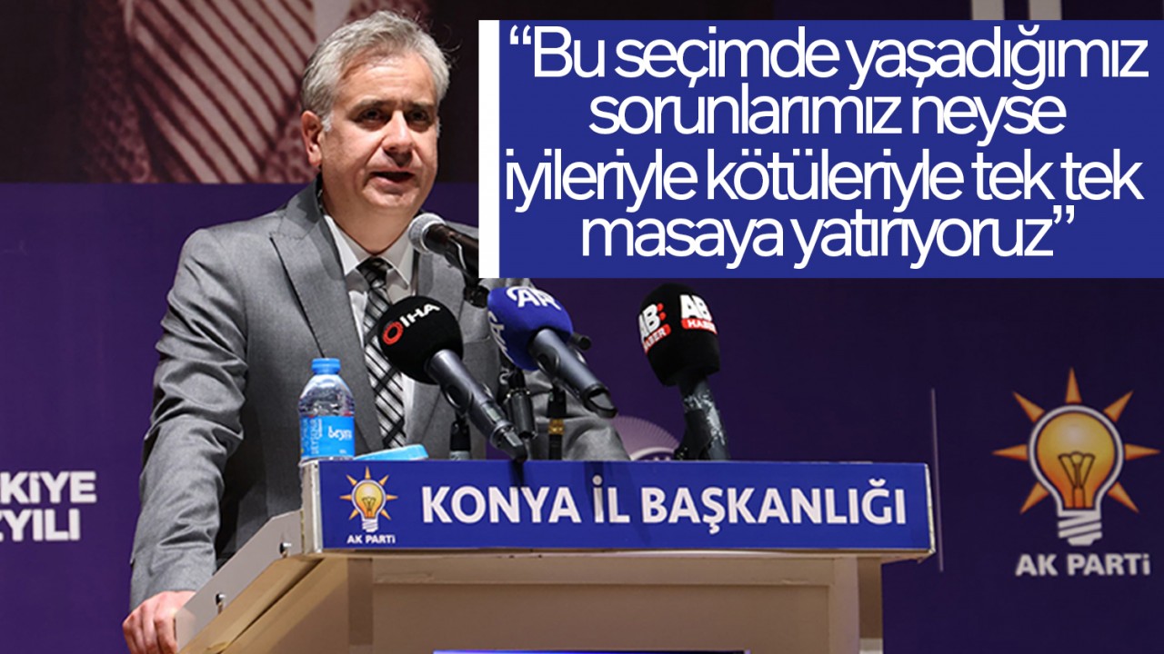 AK Parti Genel Başkan Yardımcısı Yalçın, Konya'da konuştu: 