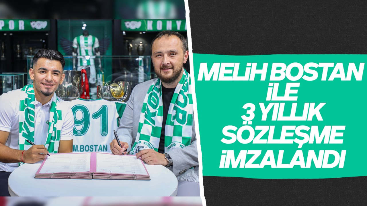 Konyaspor, Melih Bostan ile 3 yıllık sözleşme imzaladı