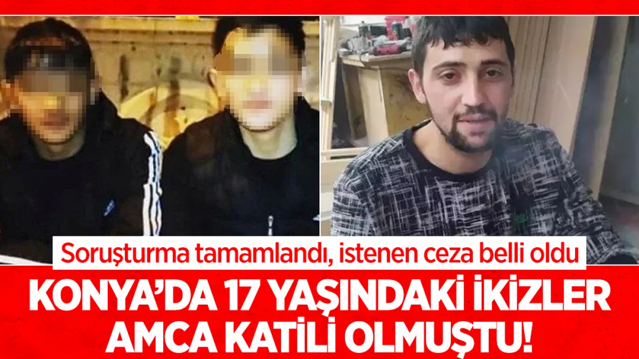 Konya’da 17 yaşındaki ikizler amca katili olmuştu! İstenen ceza belli oldu