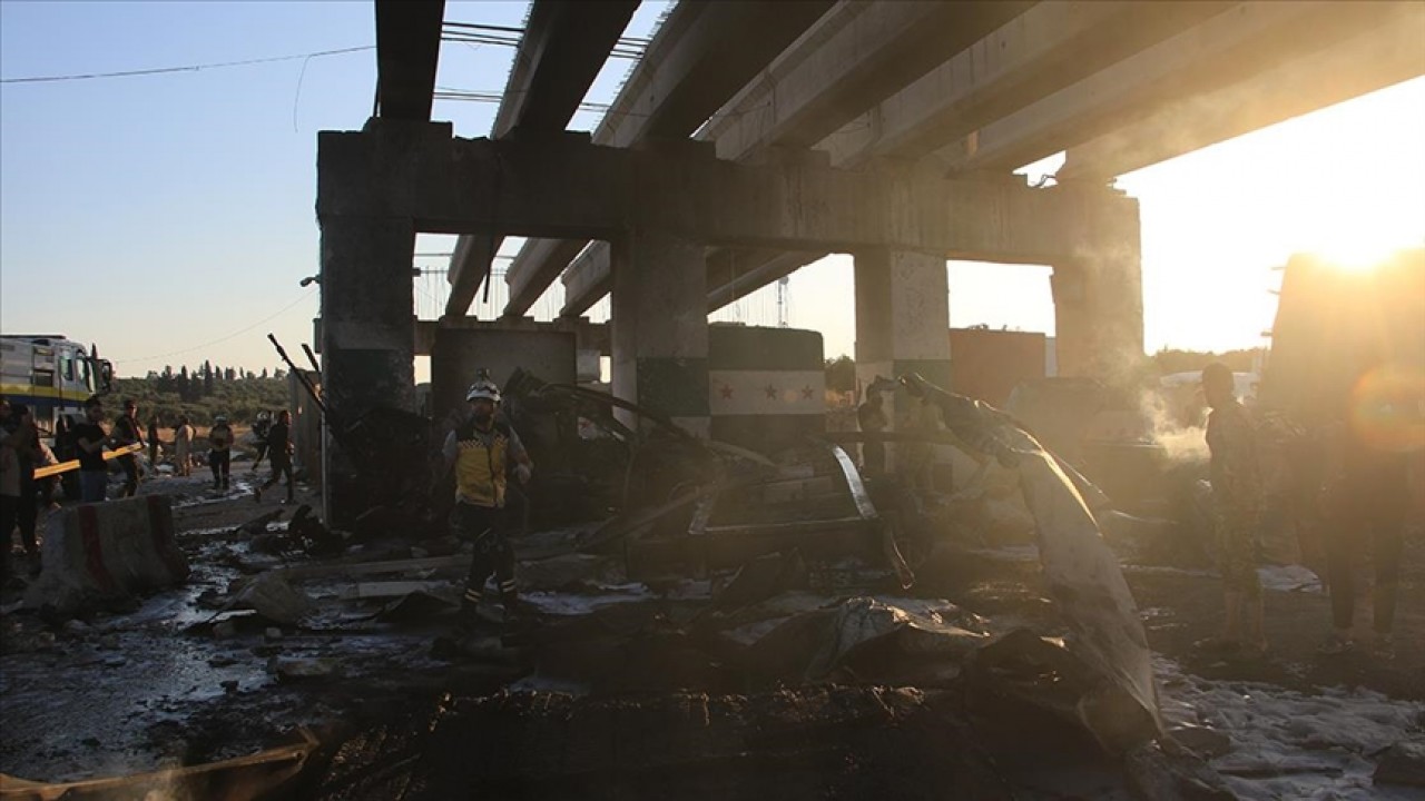 Suriye’nin Azez ilçesinde bombalı terör saldırısında 9 kişi öldü, 14 kişi yaralandı