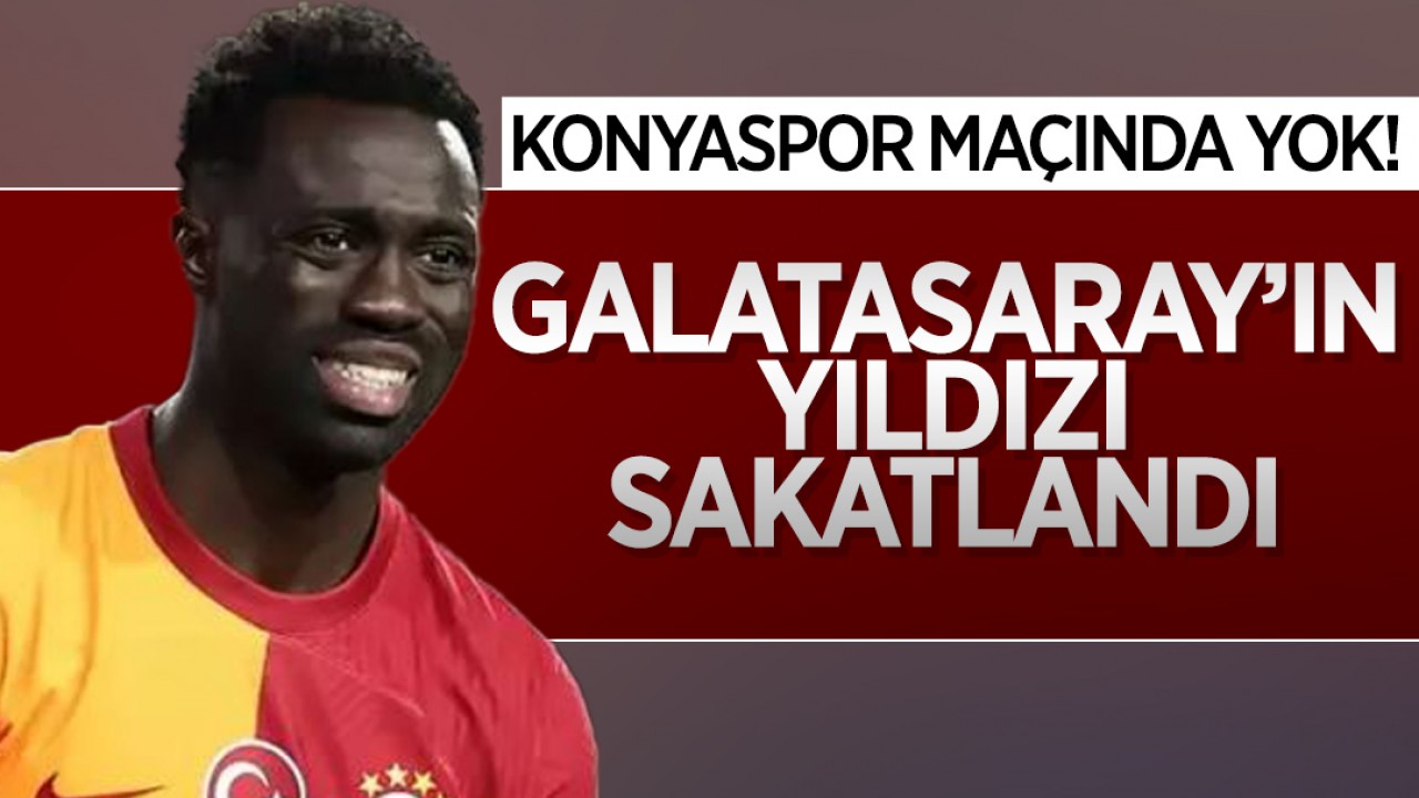 Konyaspor maçında yok! Galatasarayın yıldızı sakatlandı