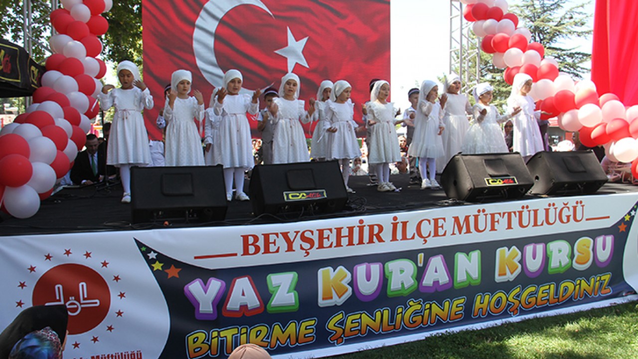 Beyşehir’de Yaz Kur’an Kursları Bitirme Şenliği