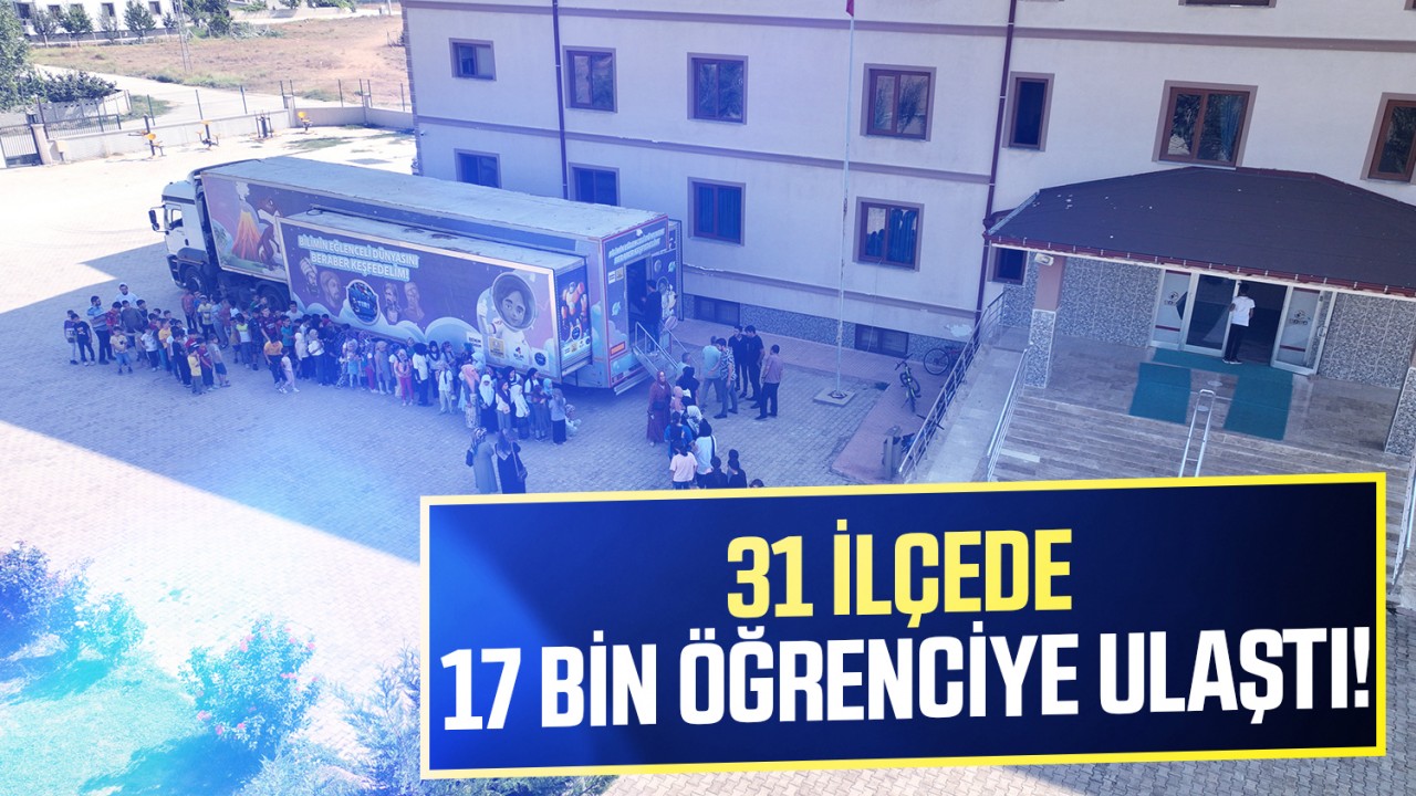 Konya’nın 31 ilçesinde 17 bin öğrenciye ulaştı!