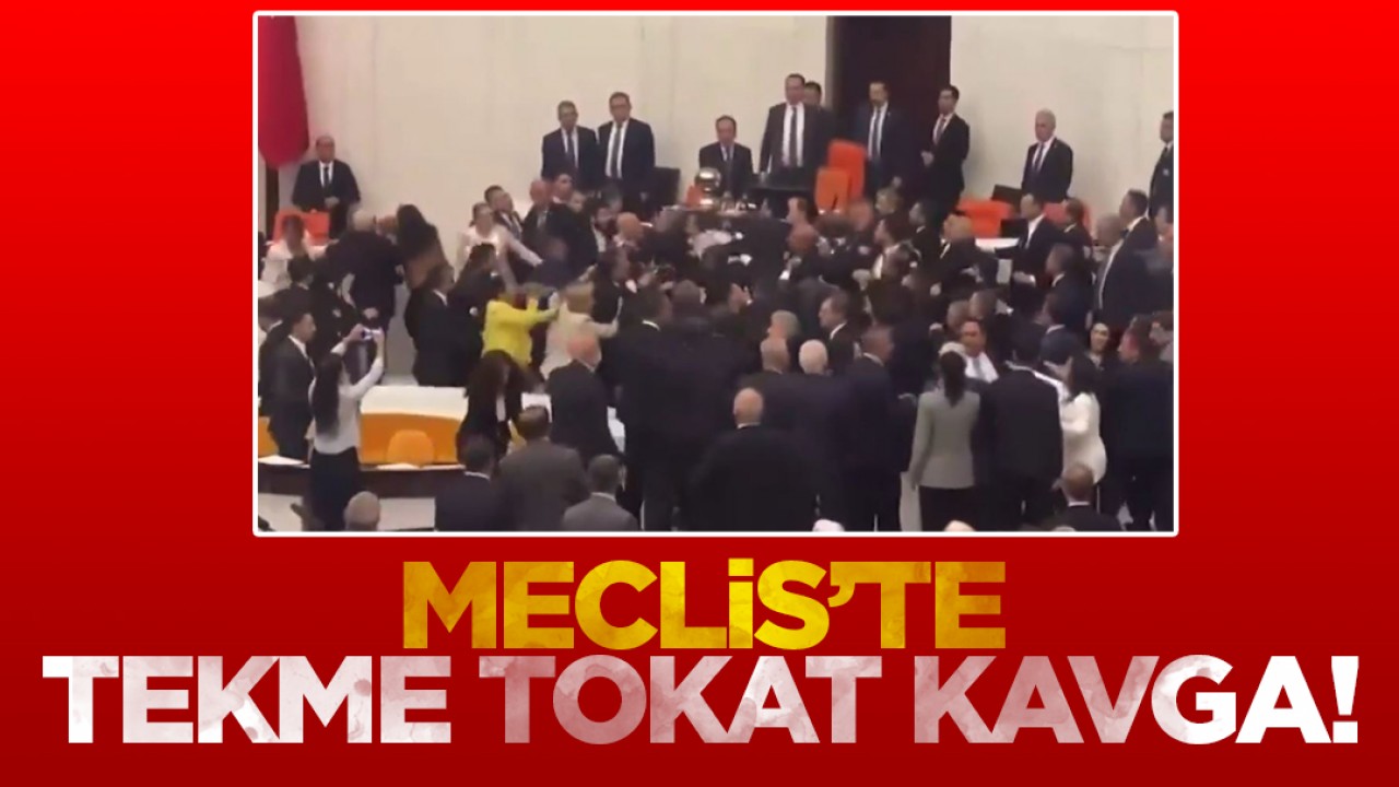 Meclis'te tekme tokat kavga! Yerler kan oldu!