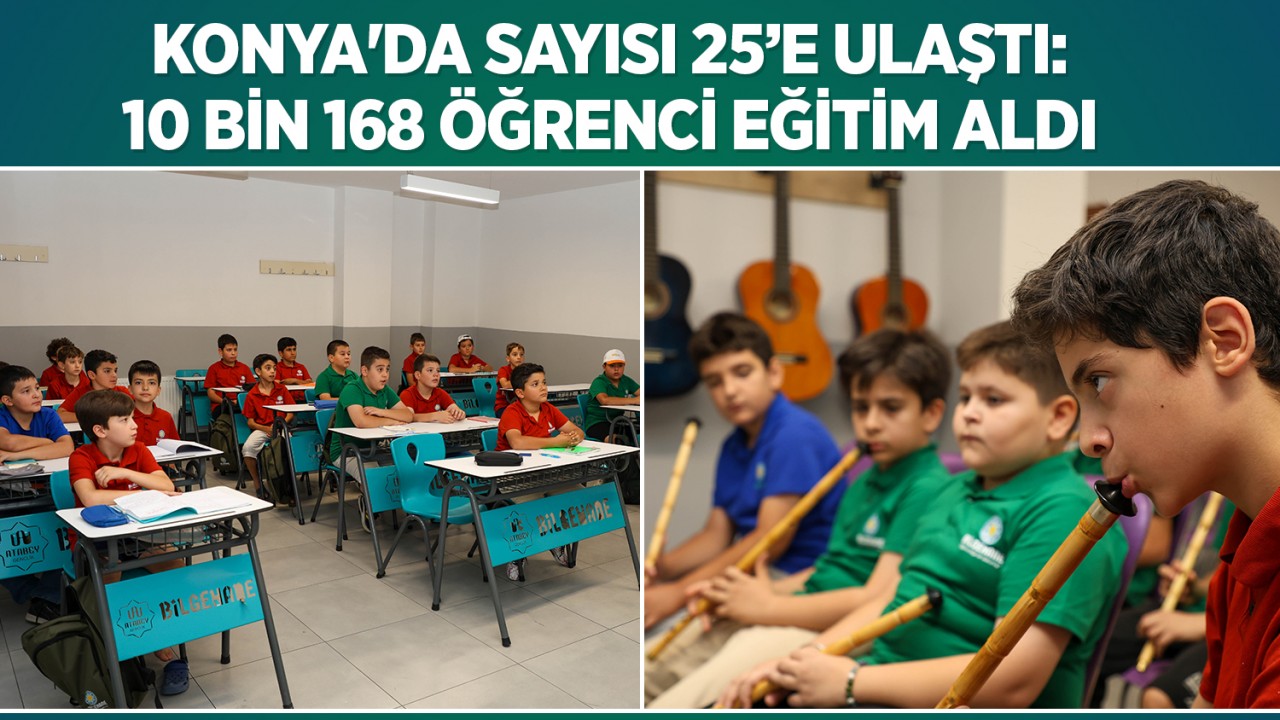 Konya'da sayısı 25’e ulaştı: 10 bin 168 öğrenci eğitim aldı