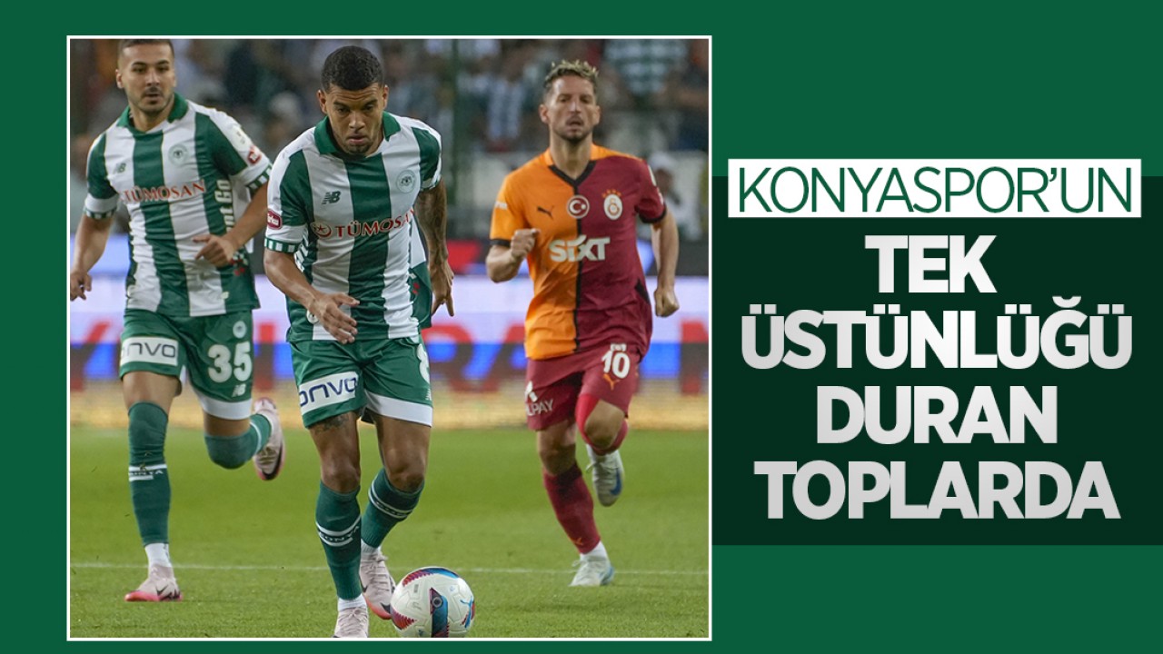 Konyaspor’un tek üstünlüğü duran toplarda