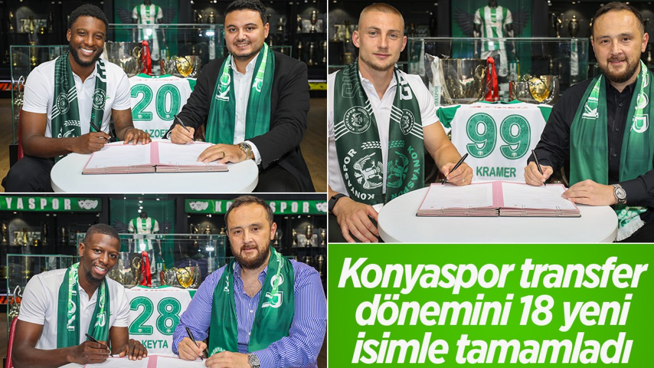 Konyaspor transfer dönemini 18 yeni isimle tamamladı