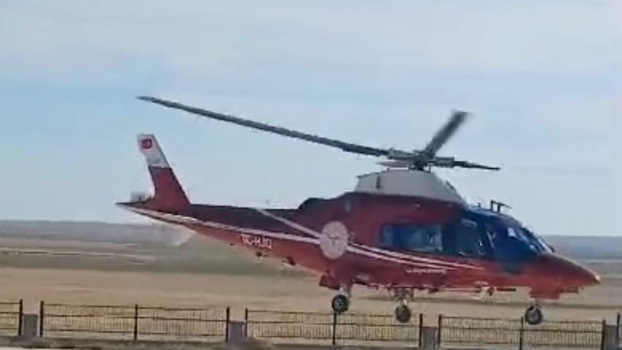 Konya’da ambulans helikopter solunum rahatsızlığı olan bebek için havalandı