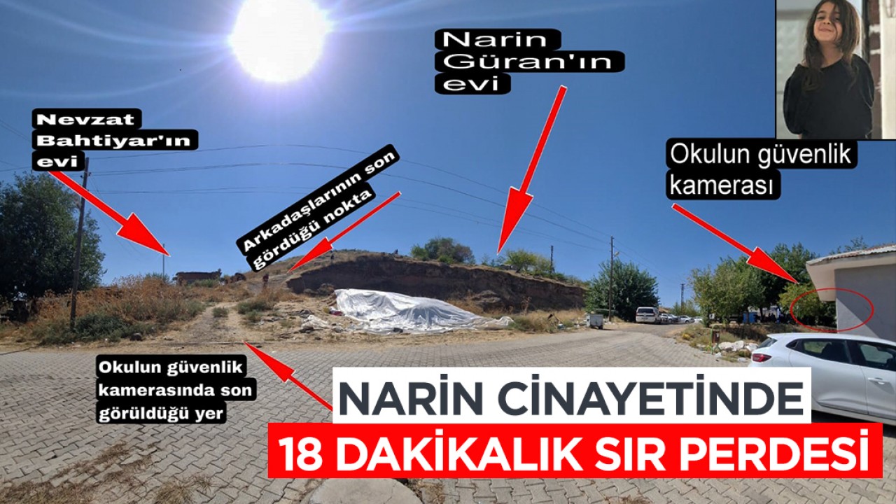 Narin cinayetinde 18 dakikalık sır perdesi