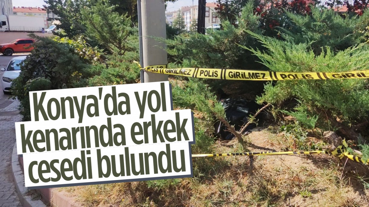 Konya'da yol kenarında erkek cesedi bulundu