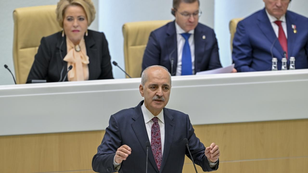 Numan Kurtulmuş Rusya Meclisi Genel Kurulu’na hitap etti