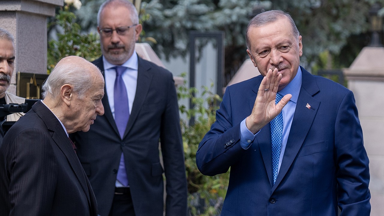 Cumhurbaşkanı Erdoğan, MHP Genel Başkanı Bahçeli’yi ziyaret etti