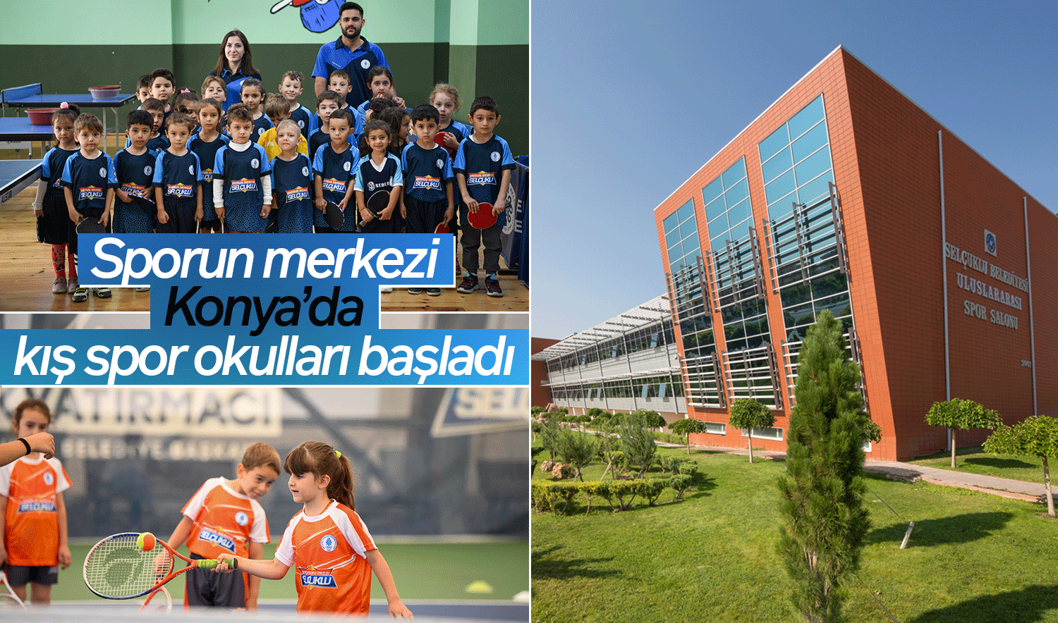 Sporun merkezi Konya’da kış spor okulları başladı