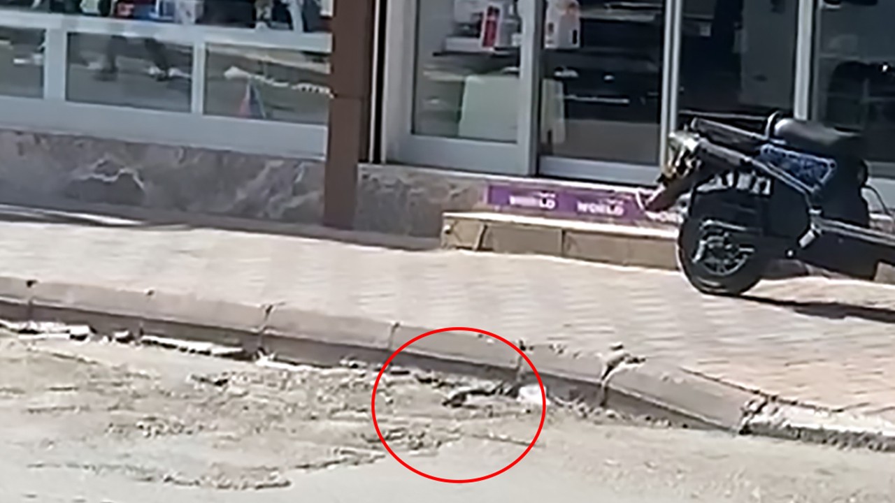 Caddede, yol kenarında el bombası bulundu